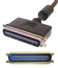 Centronics 50 pin male connector